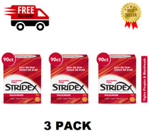  3 PACK  Stridex Medicated Acne Pads Maximum Strength CLeans Treats Prevents