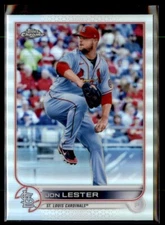 2022 Topps Chrome Refractor Jon Lester St. Louis Cardinals #187