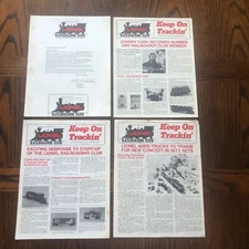 LIONEL. VINTAGE. RAILROADER CLUB MEMBERSHIP CARD. AND 3 NEWSLETTERS.