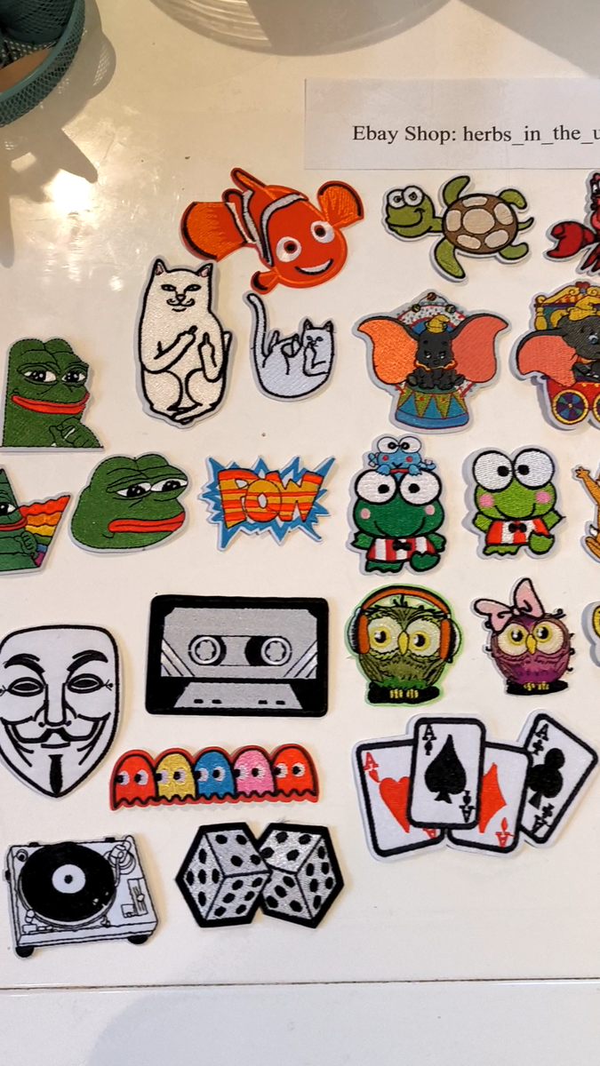 Porpular Cartoon Patches Iron On / Sew On Patch Badge | eBay UK