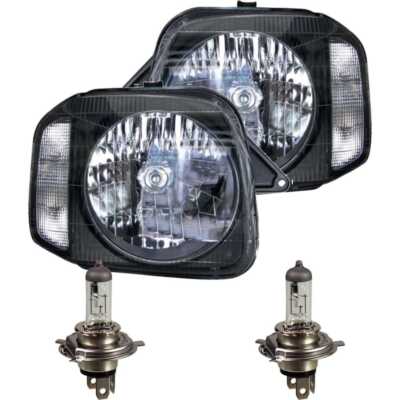 Halogen Scheinwerfer Set für SUZUKI JIMNY FJ 09.98-01.00 H4 inkl. PHILIPS YZQ