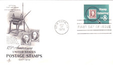Stamp collecting 1847 FIRST FRANKLIN STAMP 1972 ARTCRAFT CACHET 1972 FDC UNADDR