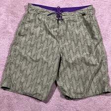 Johnny Cupcakes Geometric Shorts Mens 32x9.5 Beach Surf Swim Water Island Relax