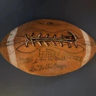 Vintage Hutch 64B Signed Lou “The Toe” Groza Model Official Football