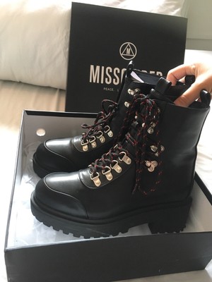 missguided red boots