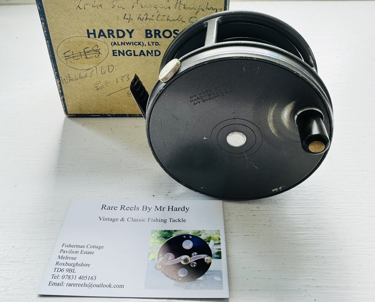 antique hardy perfect fly reel 1896 BROS 3 1/4 Brass The Rare 3 1/4 Antique & Vintage Fishing Tackle + Classic narrow spool design Hardy 1912 Perfect Fly Reel
