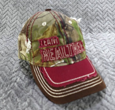 Team Realtree Camo Hat Cap Size L/XL Patchy Distressed Stretch PerfectFit Fitted