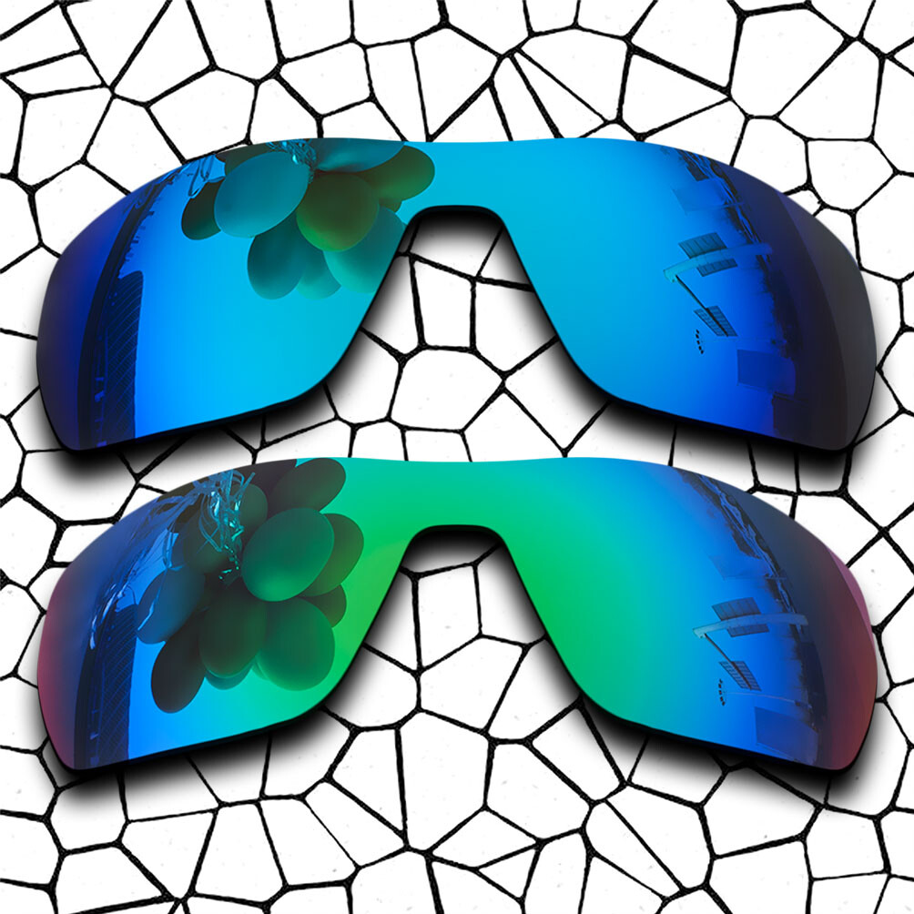 Sky Blue&Green AntiScratch Replacement Lens For-Oakley Offshoot OO9190 Polarized