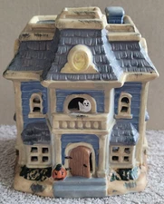 Ceramic Halloween Village Haunted House #3 (v. nice shape)