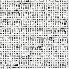 SYMBOLS BLOTTER ART perforated sheet paper psychedelic art page 