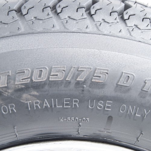 Kenda Loadstar Boat Trailer Tire ST205/75D14 on 5 Lug Galvanized Wheel