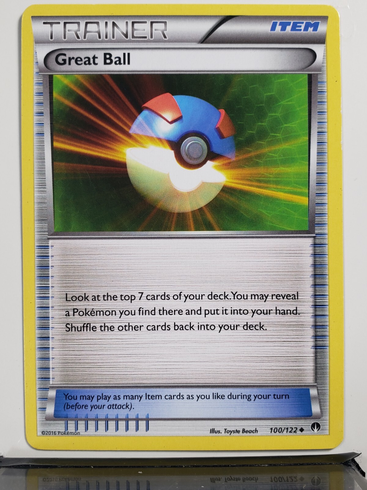 Great Ball 100/122 LP - B2G1F - XY Breakpoint Pokemon Card $2 Combined Shipping