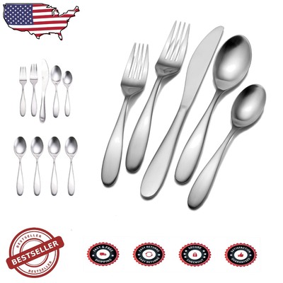 Complete 20-Piece Stainless Steel Flatware Set for Superior Dining Experience