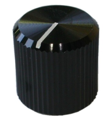 DK216; edler Vollmetall Einstellknopf, Drehknopf für 6mm Rundachse, div. Größen