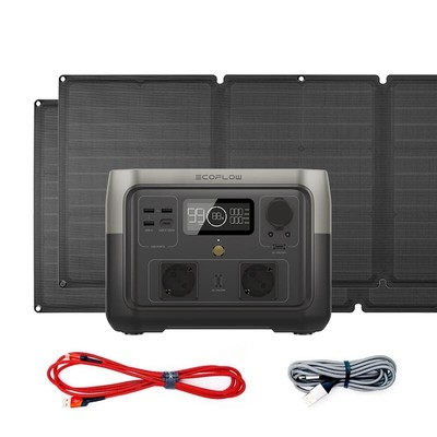 EcoFlow River 2 Max inkl. 2x 110W Solarpanel (0% MwSt. nach §12 Abs. 3 UStG)
