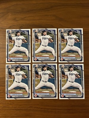 2024 Bowman Draft Paper Nate Knowles Tampa Bay Rays #BD-153 6 Card Lot