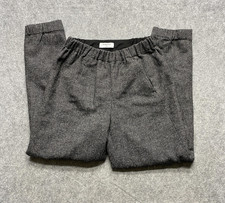 Babaton Pants Womens XXS Gray Wool Blend Tapered Pull On Ankle Slim Leg Dress