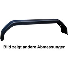 Eckiger Tandemkotflügel B 240/S, 240 mm Breite, passend für Doppelachse