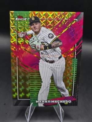 2026 Topps Finest Manny Machado Rare Gold Geometric Refractor #/50 Padres