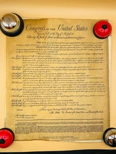 Bill of Rights Replica United States of America Poster 14 x 16 Phillip Morris