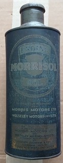 DUCKHAMS MORRISOL MOTOR OIL CAN VERY OLD.