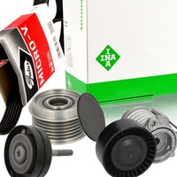 Gates 6PK1873 Keilrippenriemen-Satz + Freilauf FüR Seat Skoda VW