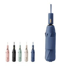 French Style Travel Compact Folding Umbrella with 37.5inches, Navy blue