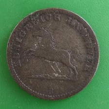 1858 Germany One Groshen Coin #3728