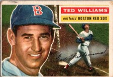 1956 Topps - Ted Williams #5 White Back