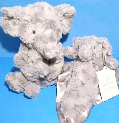 Baby Lovey & Plush Toy Set Cloud Island Elephant Stuffed Animal Rattle ...