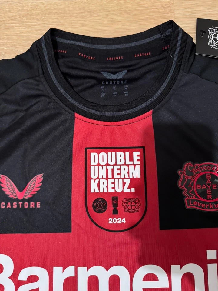 Sondertrikot Bayer 04 Leverkusen, Double unterm Kreuz, Saison 2023/2024, XL - Bild 3 von 4