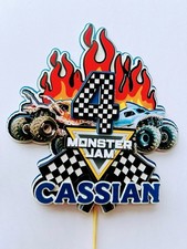 Image of Monster Trucks Topper,Monster Jam Cake Topper