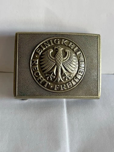 Vintage German Military Buckle Bundeswehr Eagle "Einigkeit Recht Freiheit" WW2
