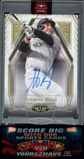 2022 Topps Tier One Anthony Rizzo Auto Autograph #33/75 #AR1 Yankees CUBS SSSP