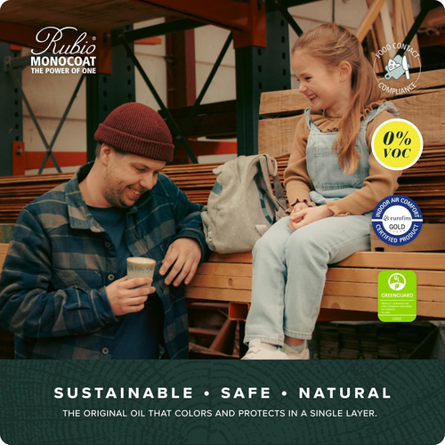 Wood Oil Finish 175 Ft² - Pure | Oil plus 2C | Quick-Dry, Eco-Friendly Linseed W - Picture 6 of 12