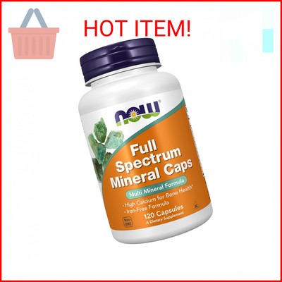 NOW Supplements, Full Spectrum Mineral Caps, Multi Mineral Formula, 120 Veg Caps