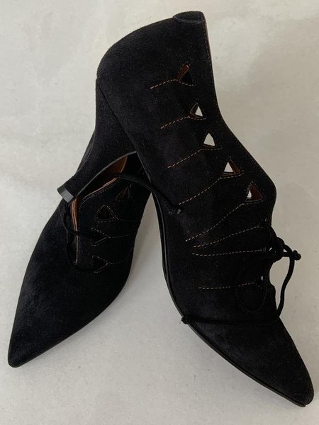 Damen Fratelli Rossetti Heels Schwarz Wildleder 38