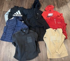 Lot Of 8 Pieces Nike Jordan Adidas Boys Jacket, Hoodies, Pullovers Size 10/12