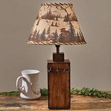 Valley View Wood Barbed Wire Rustic Country Ranch Lighting Lamp Base no shade