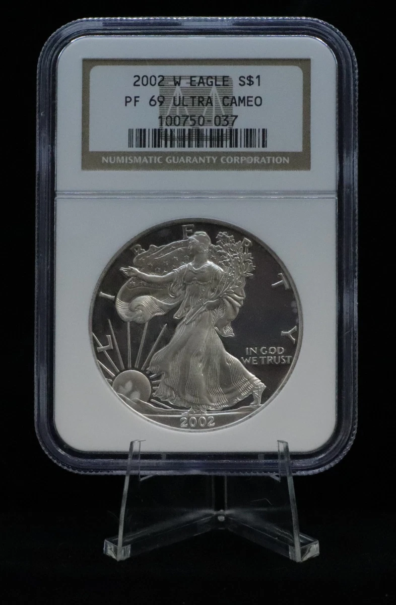 2002年 イギリス £1 NGC鑑定 PF69 ULTRA CAMEO American Eagle PR 69 Graded 2002 Silver Bullion Coins for sale | eBay