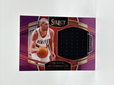 2021-22 Select Throwback Memorabilia Prizms Purple #18 Nicolas Batum /99