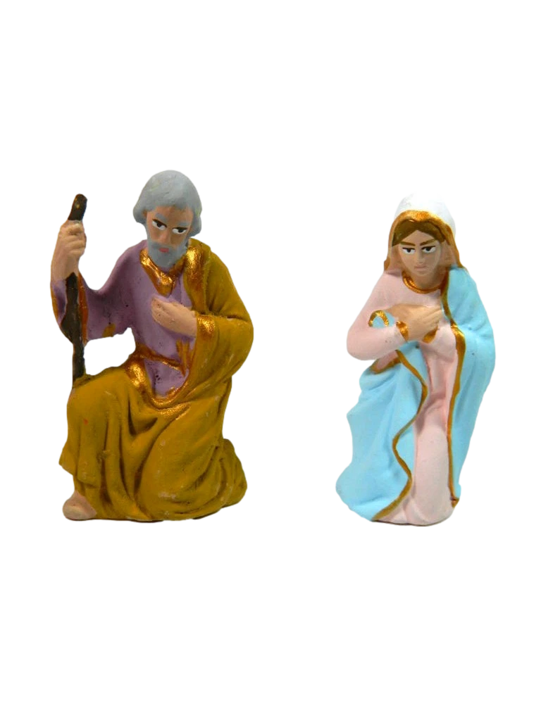Statua Della Sacra Famiglia In Resina, Imitazione Arenaria, Altezza 12,7 Cm, Scultura Di Maria Giuseppe E Gesù, Decorazione Natalizia Da Interno