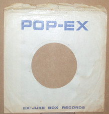"Pop-Ex","Company Sleeve","Original","45rpm","7inch","Record,"Vintage,   ;0