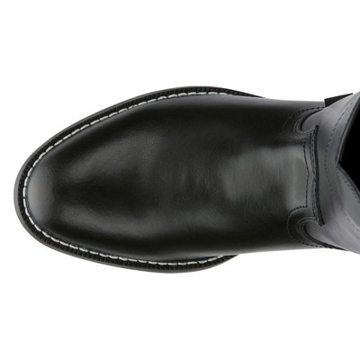 Justin Boots Temple 10 Inch Round Toe Roper Mens Black 