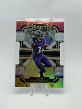 2023 Select Keaton Mitchell Red and Yellow Prizm Die Cut #10 Baltimore Ravens