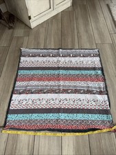 Handmade Patchwork Baby Quilt Woodland Fox Owl Gray Backing 40  x40