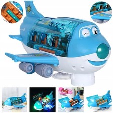 Interactive Passenger Plane Toy - Opening, Lights, Sound, Drive, Figures