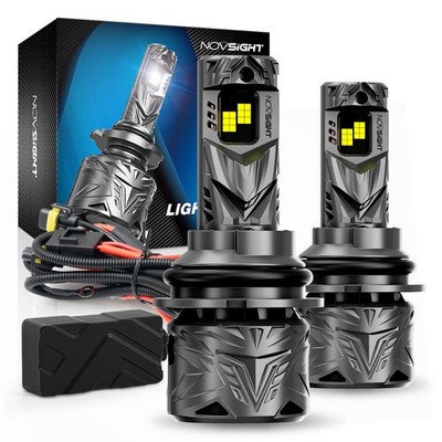 NOVSIGHT 9004 LED Headlight Bulbs Bright 6500K 240W 50000LM Canbus Error Free US