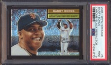 2005 TOPPS HERITAGE BARRY BONDS #5 BLACK REFRACTOR /56 PSA 9!