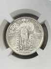 NGC AU55  1917 STANDING LIBERTY QUARTER TYPE 2